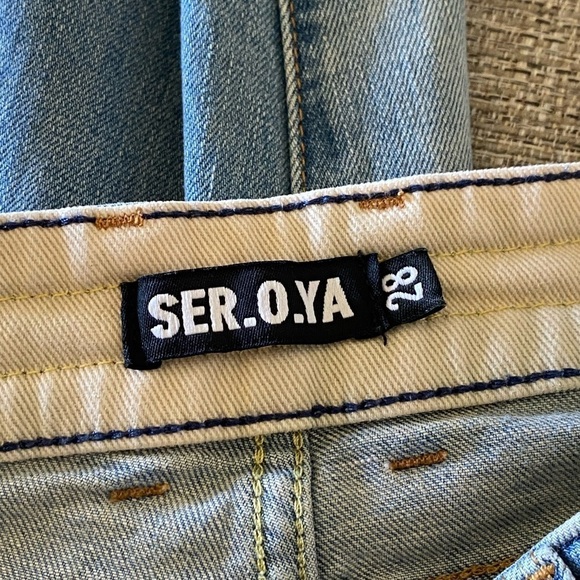 SER.O.YA Revolve Daphne Flare Jeans in Palermo Mid Rise Size 28 - Picture 9 of 11
